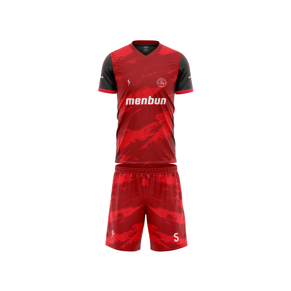 Elite Match Set – Trikot und Shorts mit V Kragen